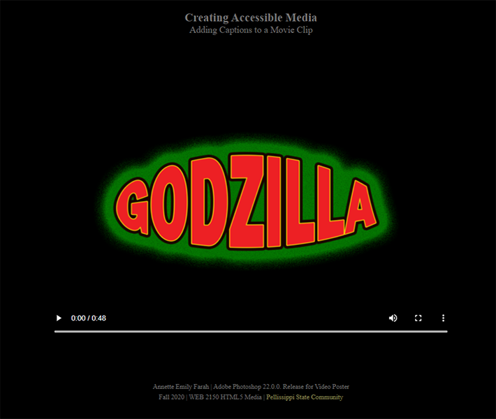 Godzilla Movie Clip with Captions